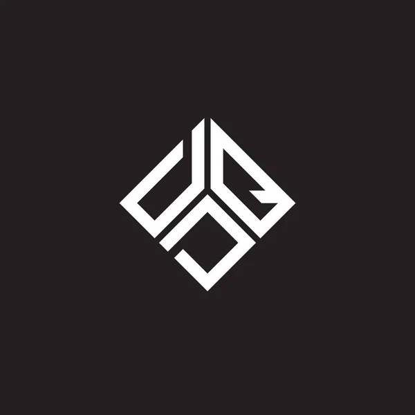 Ddq Letter Logo Design Black Background Ddq Creative Initials Letter — Stock Vector