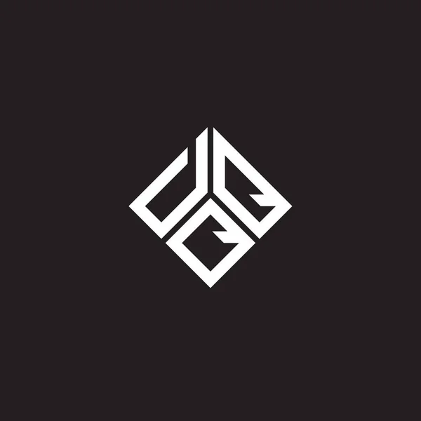 Projekt Logo Litery Dqq Czarnym Tle Kreatywne Inicjały Dqq Koncepcja — Wektor stockowy