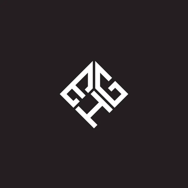 Ehg Letter Logo Design Black Background Ehg Creative Initials Letter — Stock Vector