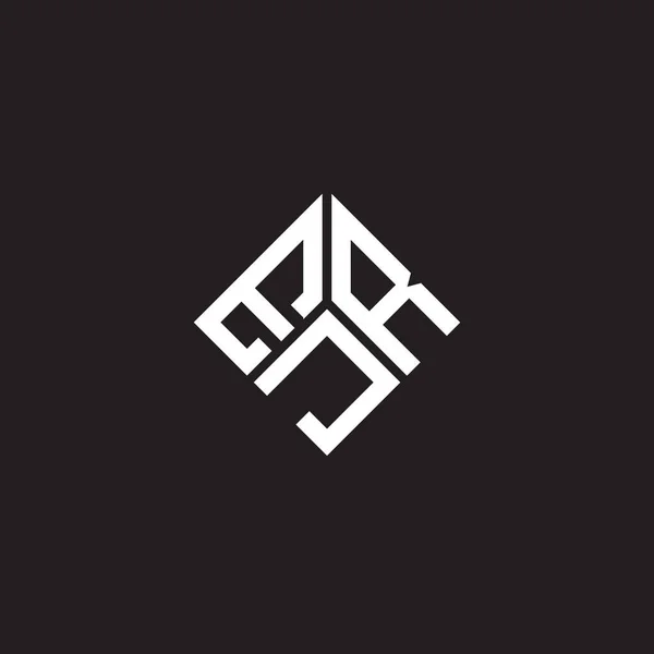 Logo Lettera Ejr Sfondo Nero Ejr Creativo Iniziali Lettera Logo — Vettoriale Stock