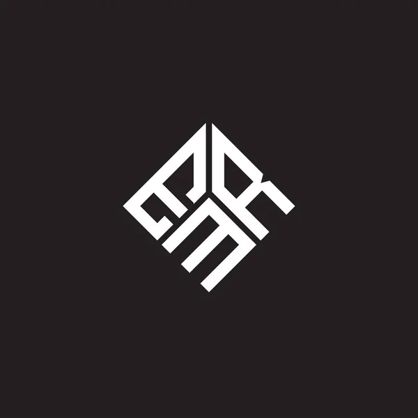 Projekt Logo Litery Emr Czarnym Tle Inicjały Twórcze Emr Koncepcja — Wektor stockowy