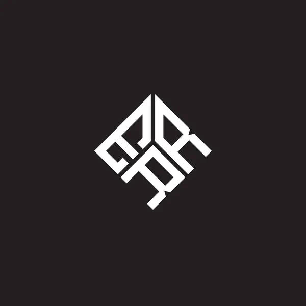 Err Letter Logo Ontwerp Zwarte Achtergrond Err Creatieve Initialen Letter — Stockvector