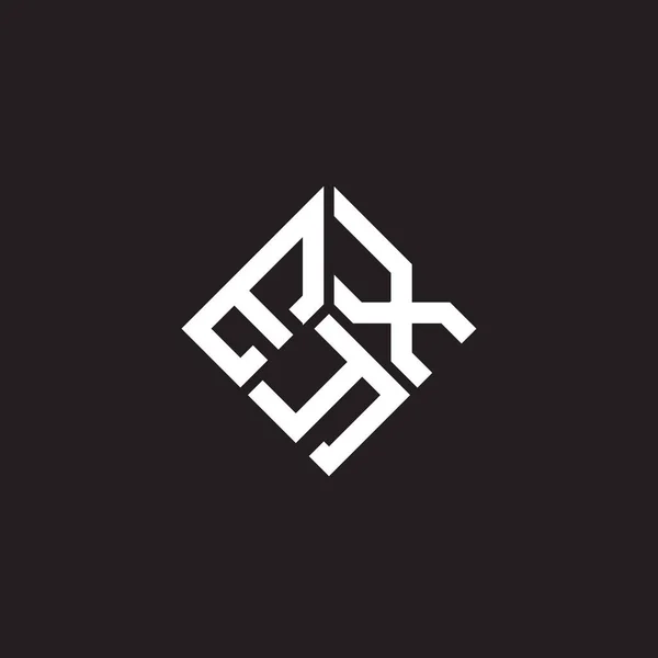 Eyx Letter Logo Design Black Background Eyx Creative Initials Letter — Stock Vector