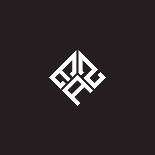 Eaz Letter Logo Design Black Background Eaz Creative Initials Letter — Stock Vector
