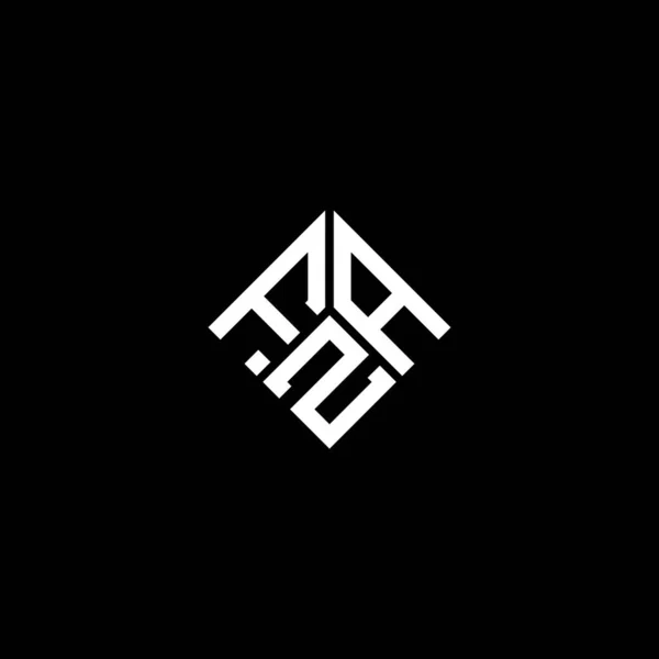 Літерний Дизайн Логотипу Fza Чорному Тлі Творчі Ініціали Fza Мають — стоковий вектор