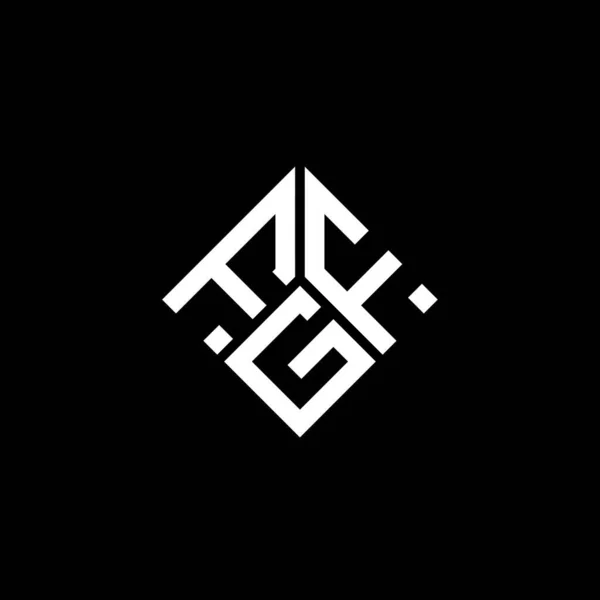 ブラックを基調としたFgf文字ロゴデザイン Fgfクリエイティブイニシャルレターロゴコンセプト Fgf文字デザイン — ストックベクタ