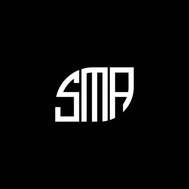 Siyah arka planda SMA harf logosu tasarımı. SMA yaratıcı harflerin baş harfleri logo kavramı. SMA harf tasarımları. Siyah arkaplan üzerinde harf logosu tasarımı. SMA yaratıcı harflerin baş harfleri logo kavramı. SMA harf tasarımı.