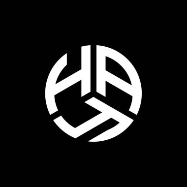 Beyaz arka planda HAY harfi logo tasarımı. HAY yaratıcı harf logosu konsepti. HAY harf tasarımı.