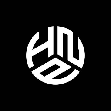 Beyaz arka planda HNP harf logosu tasarımı. HNP yaratıcı harflerin baş harfleri logo kavramı. HNP harf tasarımı.