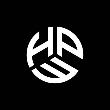 Beyaz arkaplanda HPW harf logosu tasarımı. HPW yaratıcı harflerin baş harfleri logo kavramı. HPW harf tasarımı.