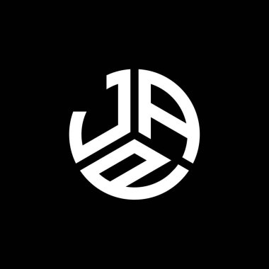 Beyaz arkaplanda JAP harf logosu tasarımı. JAP yaratıcı harflerin baş harfleri logo kavramı. JAP harf tasarımı.