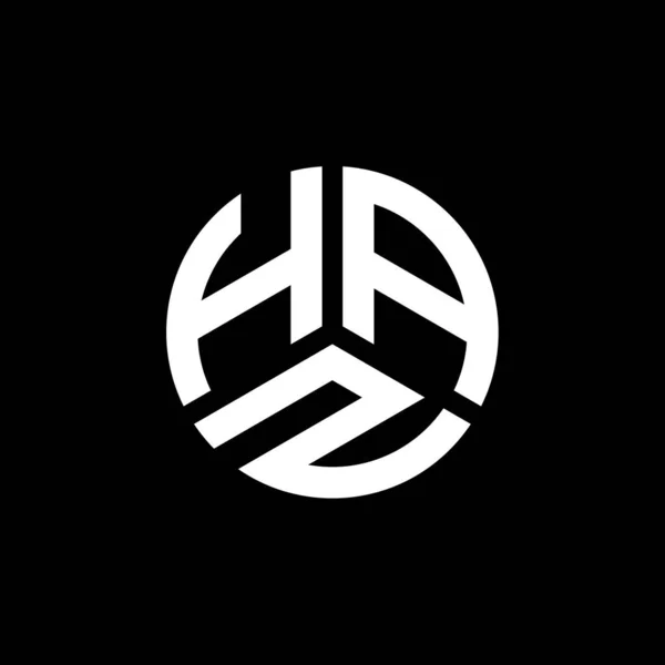 白い背景にHaz文字のロゴデザイン Hazクリエイティブイニシャルレターロゴコンセプト Haz手紙デザイン — ストックベクタ