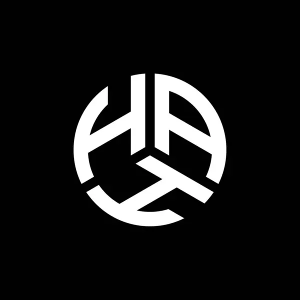 Diseño Del Logotipo Letra Hah Sobre Fondo Blanco Hah Iniciales — Archivo Imágenes Vectoriales