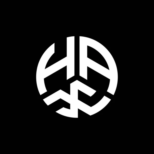 Hax Schriftzug Logo Design Auf Weißem Hintergrund Hax Kreative Initialen — Stockvektor