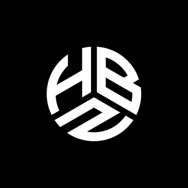 Hbz Письмо Дизайн Логотипа Белом Фоне Креативные Инициалы Буквы Логотипа — стоковый вектор