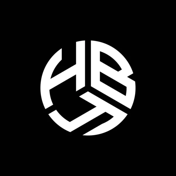 Hby Письмо Дизайн Логотипа Белом Фоне Творческие Инициалы Буквенно Обозначают — стоковый вектор