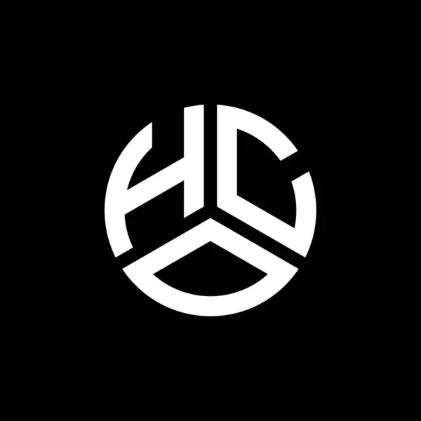 Hco Brev Logotyp Design Vit Bakgrund Hco Kreativa Initialer Brev — Stock vektor