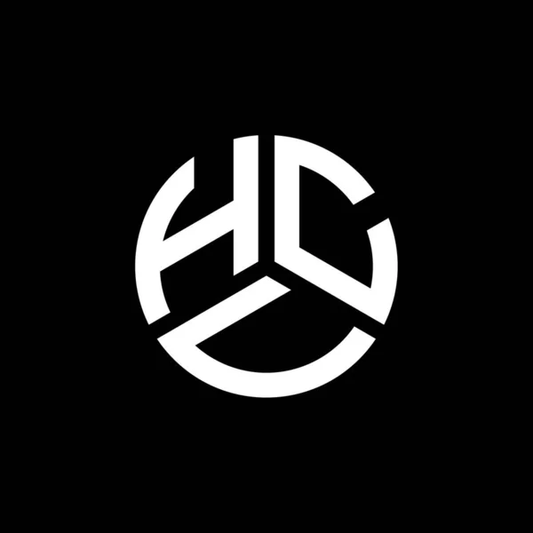 Hcv Bokstav Logotyp Design Vit Bakgrund Hcv Kreativa Initialer Brev — Stock vektor