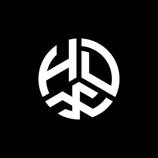 Hdx Bokstav Logotyp Design Vit Bakgrund Hdx Kreativa Initialer Brev — Stock vektor