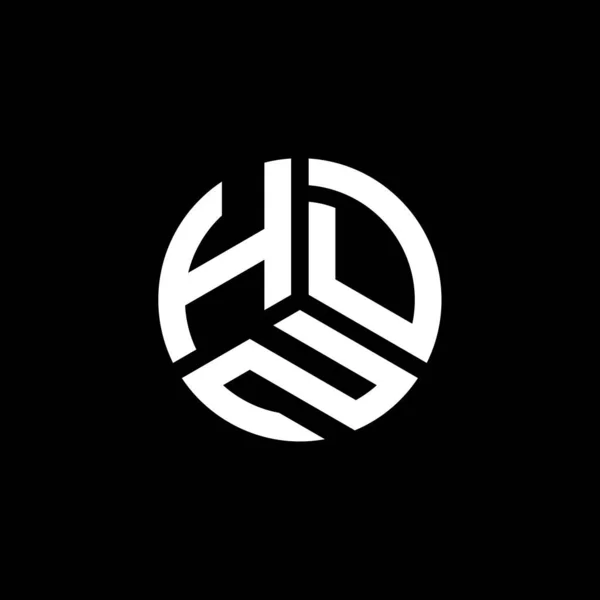Hdz Logo Ontwerp Witte Achtergrond Hdz Creatieve Initialen Letter Logo — Stockvector
