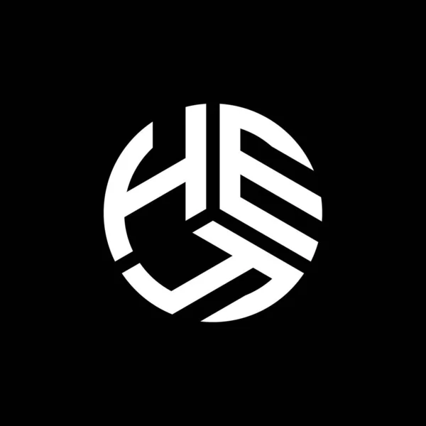 Diseño Del Logotipo Letra Hey Sobre Fondo Blanco Hey Iniciales — Vector de stock