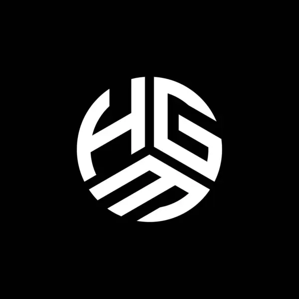 Hgm Lettre Logo Design Sur Fond Blanc Hgm Initiales Créatives — Image vectorielle