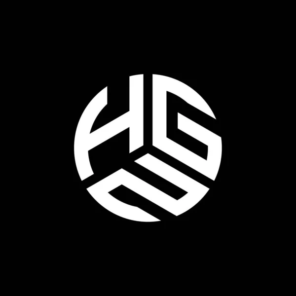 Hgn Lettre Logo Design Sur Fond Blanc Hgn Initiales Créatives — Image vectorielle
