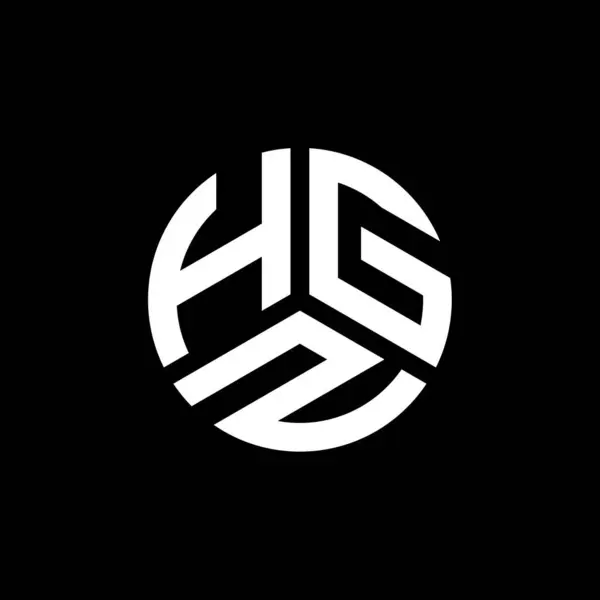 Hgz Lettre Logo Design Sur Fond Blanc Hgz Initiales Créatives — Image vectorielle