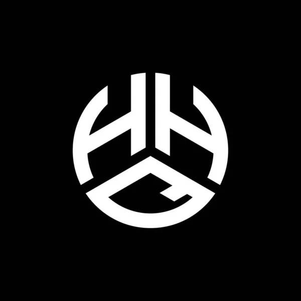 Дизайн Логотипа Hhq Белом Фоне Концепция Логотипа Hhq Creative Initials — стоковый вектор