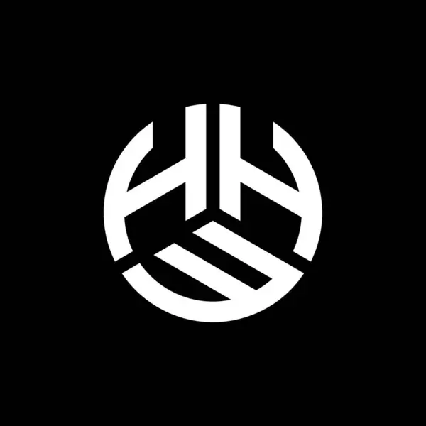 Beyaz Arka Planda Hhw Harf Logosu Tasarımı Hhw Yaratıcı Harflerin — Stok Vektör