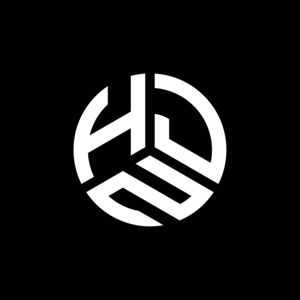 Diseño Del Logotipo Letra Hjn Sobre Fondo Blanco Hjn Iniciales — Vector de stock