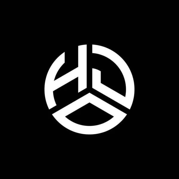 Diseño Del Logotipo Letra Hjo Sobre Fondo Blanco Hjo Iniciales — Vector de stock