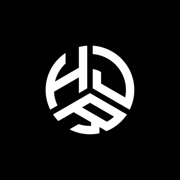 白を基調としたHjrレターロゴデザイン Hjrクリエイティブイニシャルレターロゴコンセプト Jrの文字デザイン — ストックベクタ