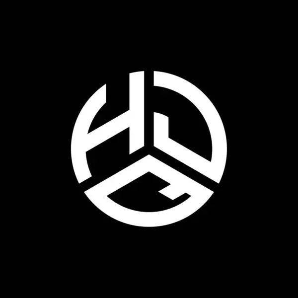 Hjq Schriftzug Logo Design Auf Weißem Hintergrund Hjq Kreative Initialen — Stockvektor