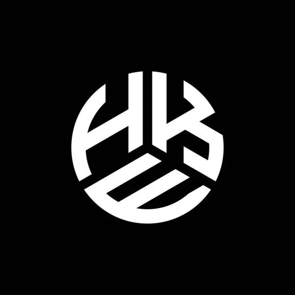 Diseño Del Logotipo Letra Hek Sobre Fondo Blanco Hek Iniciales — Vector de stock