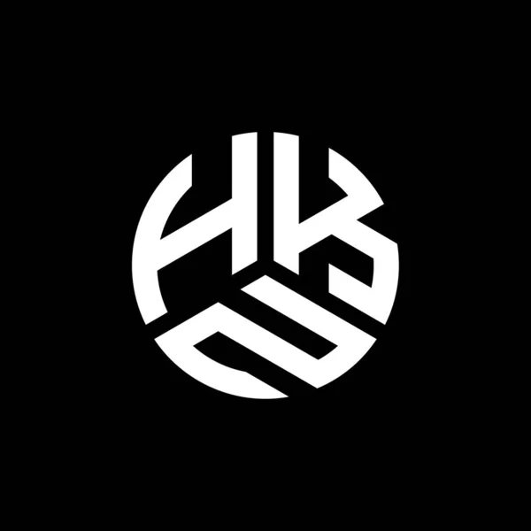 Hkn Letter Logo Design White Background Hkn Creative Initials Letter — Stock Vector