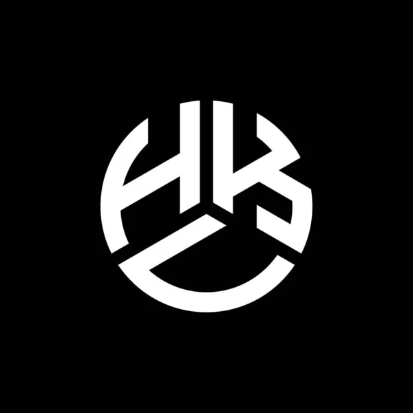 Diseño Del Logotipo Letra Hkv Sobre Fondo Blanco Hkv Iniciales — Vector de stock