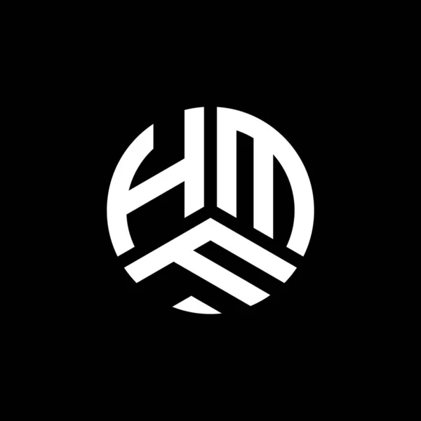 Дизайн Логотипа Hmf Белом Фоне Креативные Инициалы Hmf Буквенная Концепция — стоковый вектор