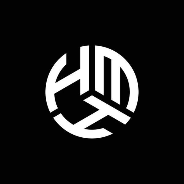 Дизайн Логотипа Hmh Белом Фоне Концепция Логотипа Инициалами Hmh Дизайн — стоковый вектор
