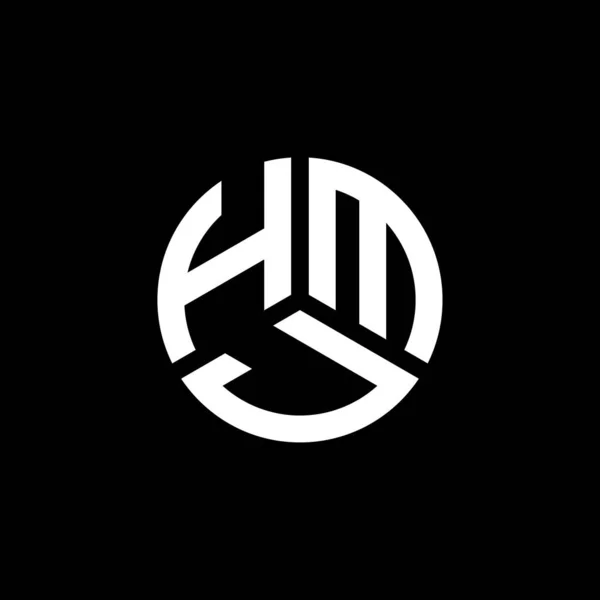Дизайн Логотипа Hmj Белом Фоне Концепция Логотипа Hmj Creative Initials — стоковый вектор