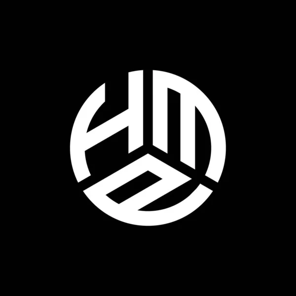 Hmp Письмо Дизайн Логотипа Белом Фоне Концепция Логотипа Инициалами Hmp — стоковый вектор