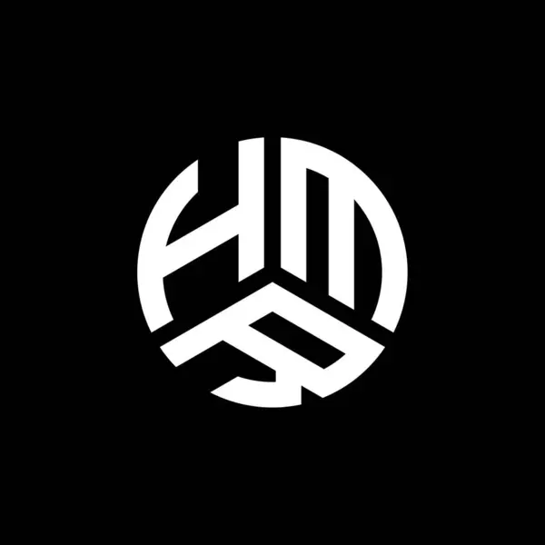 Дизайн Логотипа Hmr Белом Фоне Концепция Логотипа Инициалами Hmr Дизайн — стоковый вектор