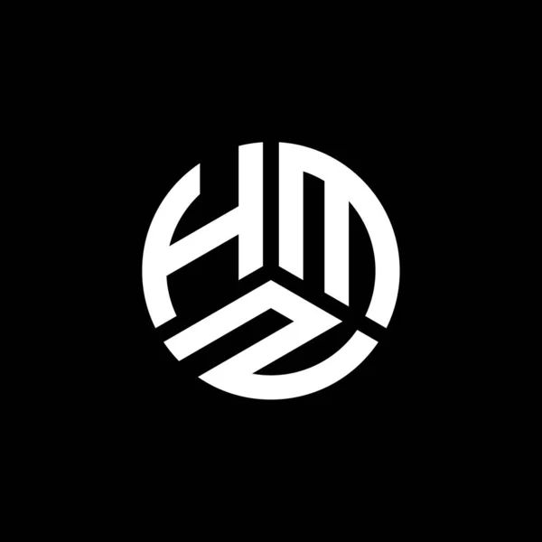 Hmz Bokstav Logotyp Design Vit Bakgrund Hmz Kreativa Initialer Brev — Stock vektor