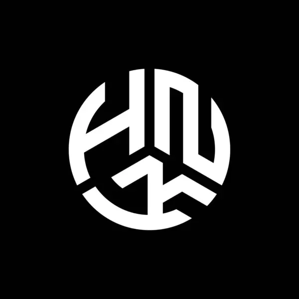 Projekt Logo Litery Hnk Białym Tle Hnk Twórcze Inicjały Koncepcja — Wektor stockowy