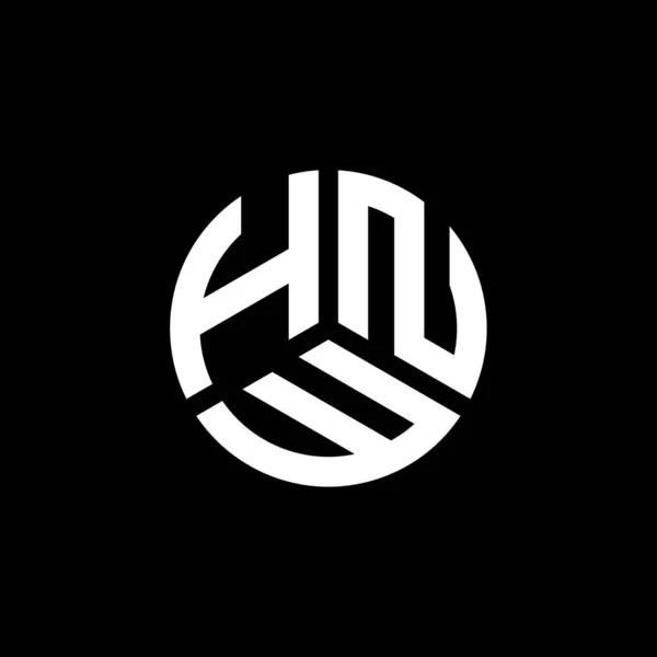 Дизайн Логотипа Hnw Белом Фоне Концепция Логотипа Hnw Creative Initials — стоковый вектор