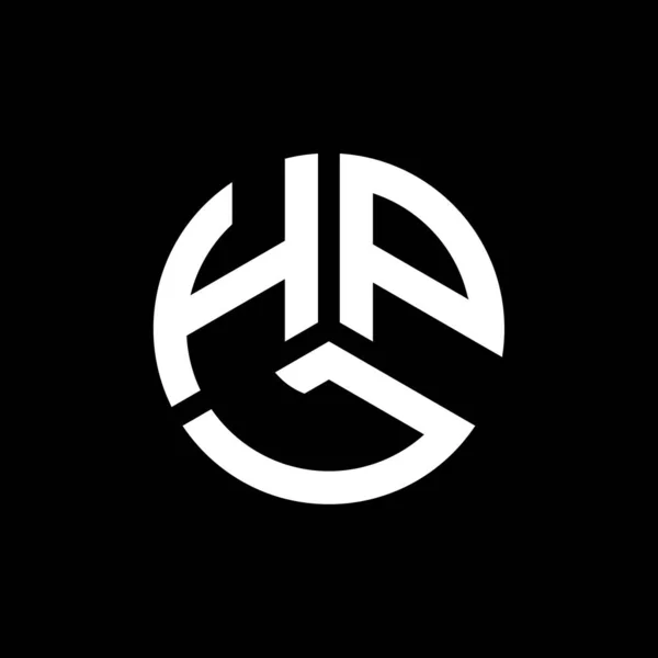 Diseño Del Logotipo Letra Hpl Sobre Fondo Blanco Hpl Iniciales — Archivo Imágenes Vectoriales