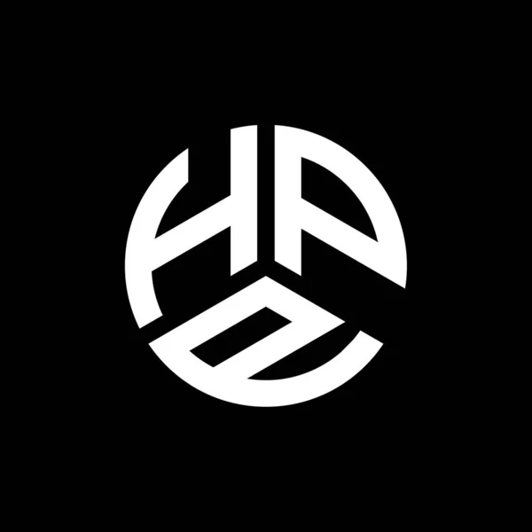 Logo Lettera Hpp Disegno Sfondo Bianco Hpp Creativo Iniziali Lettera — Vettoriale Stock
