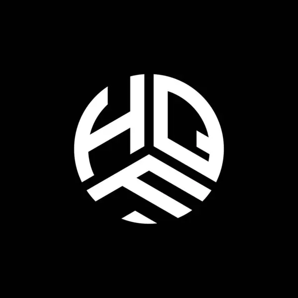 白を基調としたHqfレターロゴデザイン Hqfクリエイティブイニシャルレターロゴコンセプト Hqf文字のデザイン — ストックベクタ