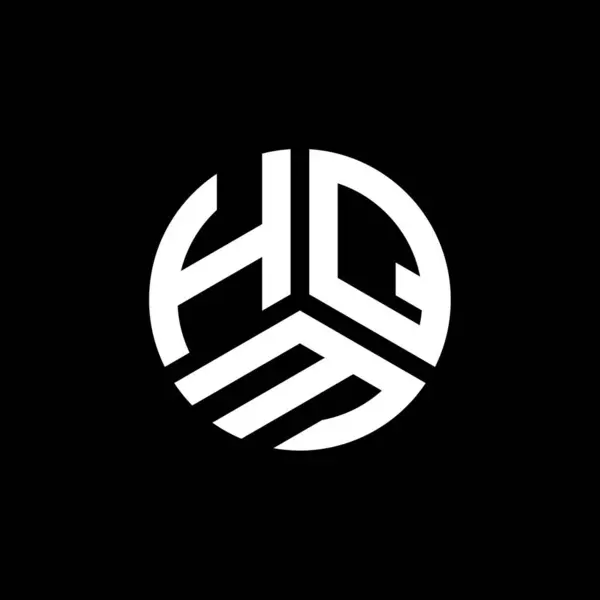 白い背景にHqmレターのロゴデザイン Hqmクリエイティブイニシャルレターロゴコンセプト Hqmレターデザイン — ストックベクタ