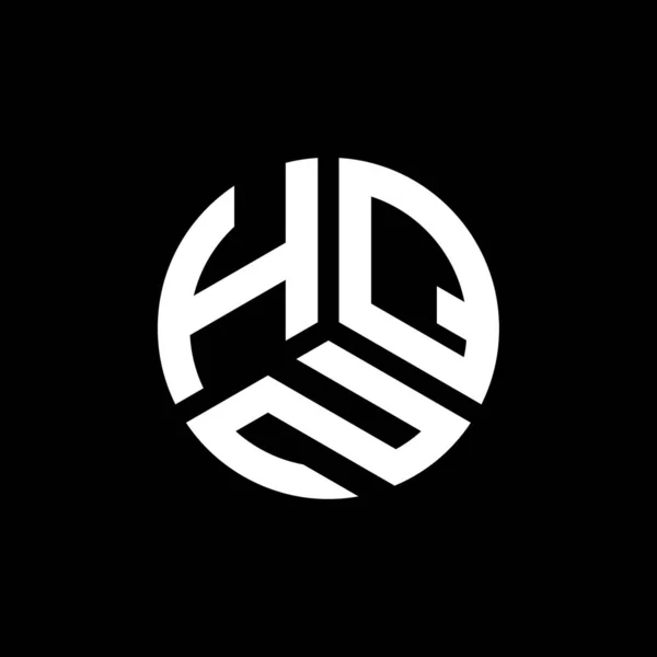 白を基調としたHqnレターロゴデザイン Hqnクリエイティブイニシャルレターロゴコンセプト Hqnレターデザイン — ストックベクタ